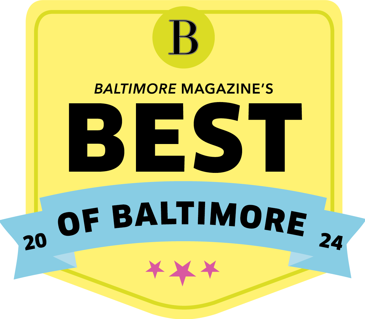 Badge from Baltimore Magazine for Best of Baltimore 2024