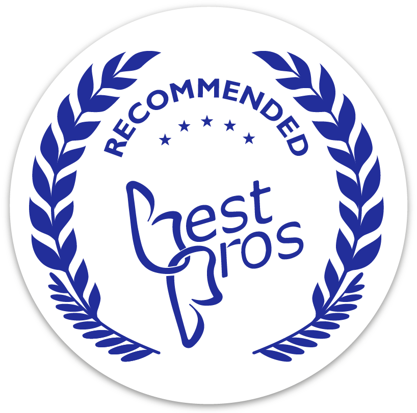 Badge reads Recommended Best Pros in Town